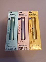 3 b.pure Under Eye Serum Roller Set Collagen Retinol Vit C Dark Circles 3x