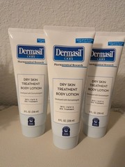 Lot Of 3 – Dermasil Dry Skin Treatment Body Lotion Skin Lipid EFA Treatment