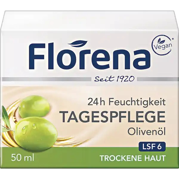 Florena ORGANIC Olive Oil moisturizer face cream 50ml – 1 can-FREE SHIPPING