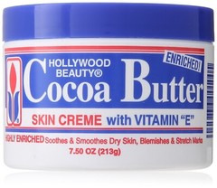 Hollywood Beauty Cocoa Butter with Vitamin-E 7.5 oz.
