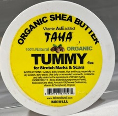 Taha Organic Shea Butter Tummy for Stretch Marks & Scars, 4 oz.