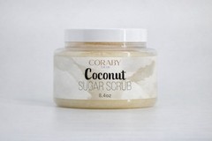 CORABY SKIN Coconut Body Scrub 8.4oz Aloe & Almond Natural Ingredients