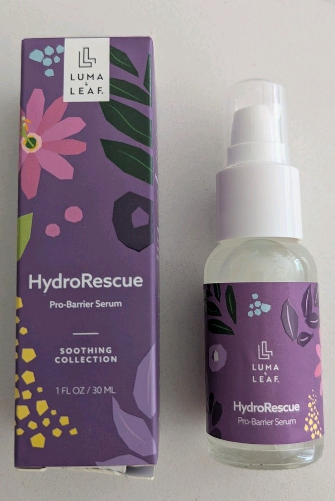 Luma & Leaf HydroRescue Pro-Barrier Serum Beta-Glucan Soothing Collection 1oz.