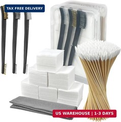 Universal Gun Cleaning Kit – 2 X 2 Inches Patches – 200 PCS 6 Inches Point Swabs