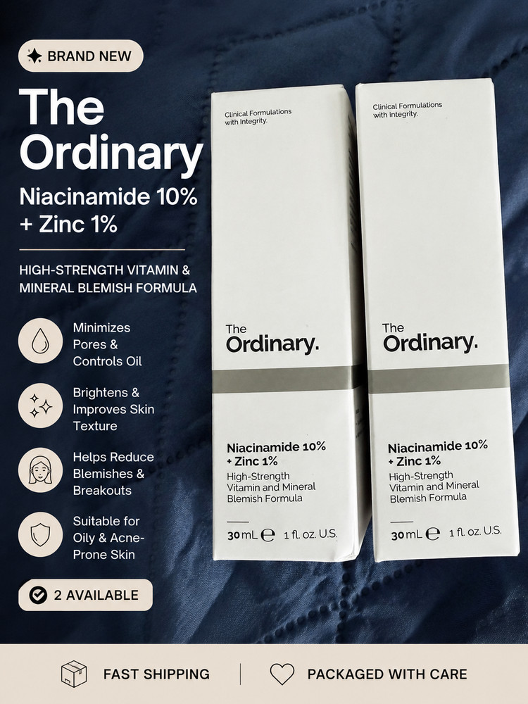 The Ordinary Niacinamide 10% + Zinc 1% Serum 30ml New Sealed Authentic