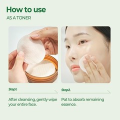 SKINFOOD Pantothenic Water Parsley Clear Toner Pad, Daily Exfoliating Pads fo…