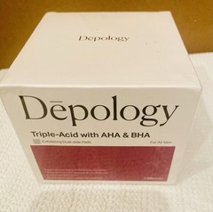 New Sealed Depology Triple-Acid with AHA & BHA~ Exfoliating Dual-Sided Pads
