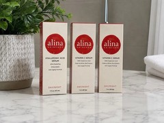 Alina Skincare Bundle | Vitamin C 2 Pack + 1 Hyaluronic Acid Serum | Made in USA