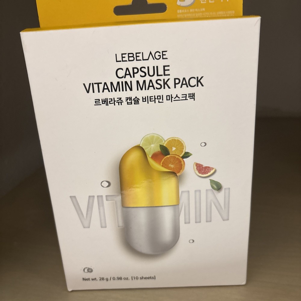 K-beauty LEBELAGE CAPSULE VITAMIN MASK 10 PACKS Exp 2028