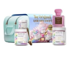 TRULY The Original 6-PC. ICONIC Unicorn Swirls Gift Set With Teal Travel Case!