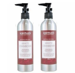 Scentuals White Cranberry Natural Hydrating Hand & Body Lotion 8.45oz / New 2025