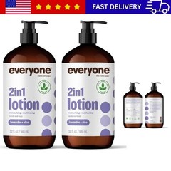 Everyone 2-in-1 Lotion for Hands/Body, 32 ounce (Pack of 2) Lavender and Aloe ma