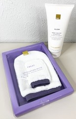 EWC European Wax Center SLOW Aloe Body Polish hair minimizer 6.7 oz W/Mitts New