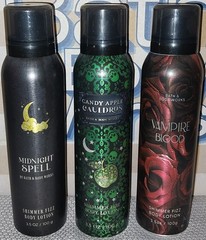 Bath & Body Works Midnight Spell/Candy Apple Cauldron/Vampire Blood Shimmer Fizz