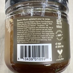FarmHouse Fresh Butter Rum Body Scrub – 13.6. Fl Oz