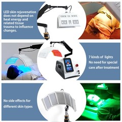 LED Photon Light PDT Facial Lamp 7 Colors PDT Therapy Anti Aging Beauty Machine