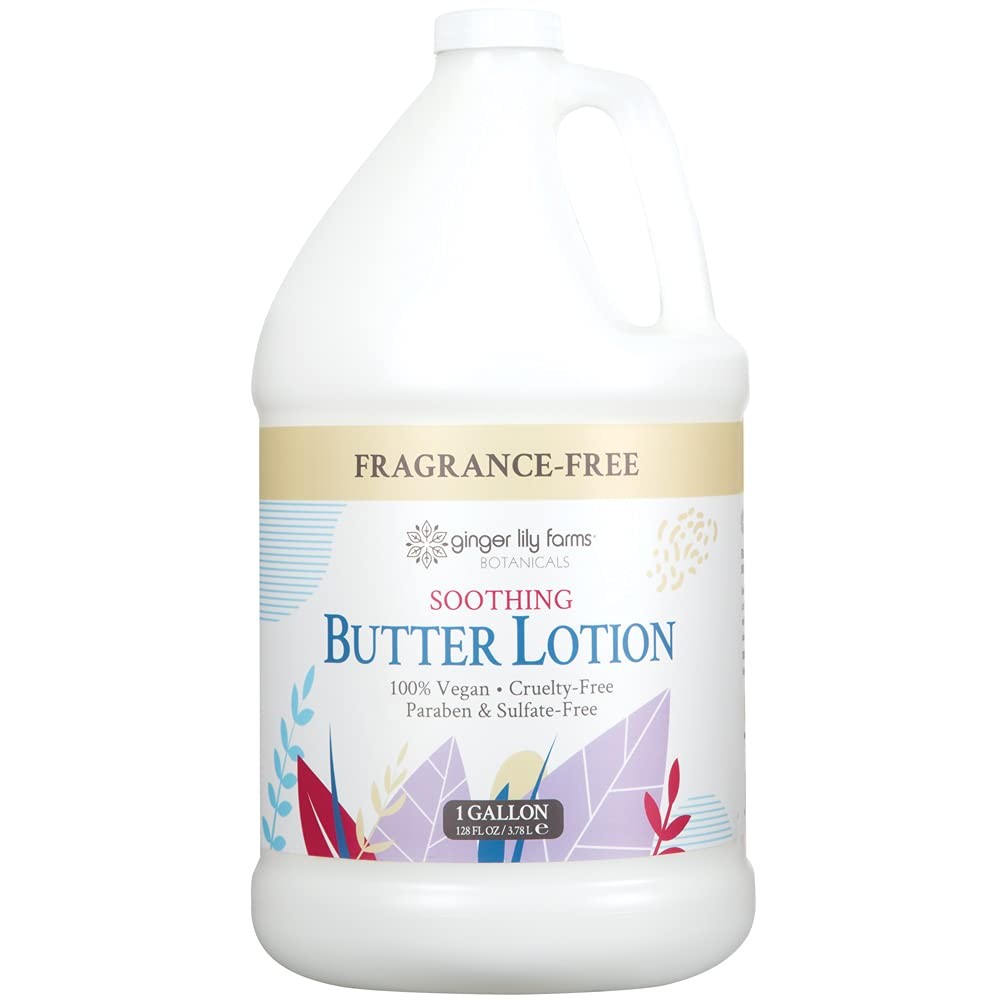 Ginger Lily Farms Vegan Fragrance Free Soothing Butter Lotion 128 Fl Oz