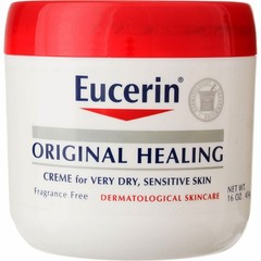 4 Pack Eucerin Original Healing Creme Jar, Unscented, 16 oz