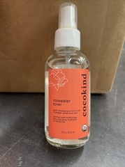 Lot of 3 cocokind Organic Rosewater Facial Toner 4 fl.oz Each Made in USA