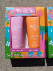 2 Boxes Spa Luxury Limited Edition Hand Cream ( Brazilian Sol & Brazilian Flora
