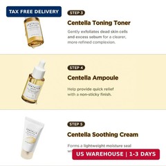 SKIN1004 Centella Travel Kit, Korean Skin Care Set with Toner, Moisturiser, Seru
