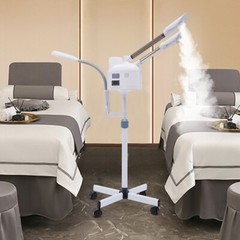 Professional 3 in 1 Facial Steamer LED Magnifying Lamp Face Skin Care Spa Beauty