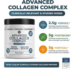 Advanced Collagen Complex Powder – VERISOL®, FORTIBONE®, & FORTIGEL® for Hair, S