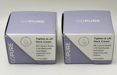 2 Pack GoPure Tighten & Lift Neck Firming Cream 1.7oz New Sealed FAST SHIPPING!