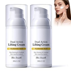 2 Pcs Dual Action Lifting Cream with Peptides &Hyaluronic Acid,Firming