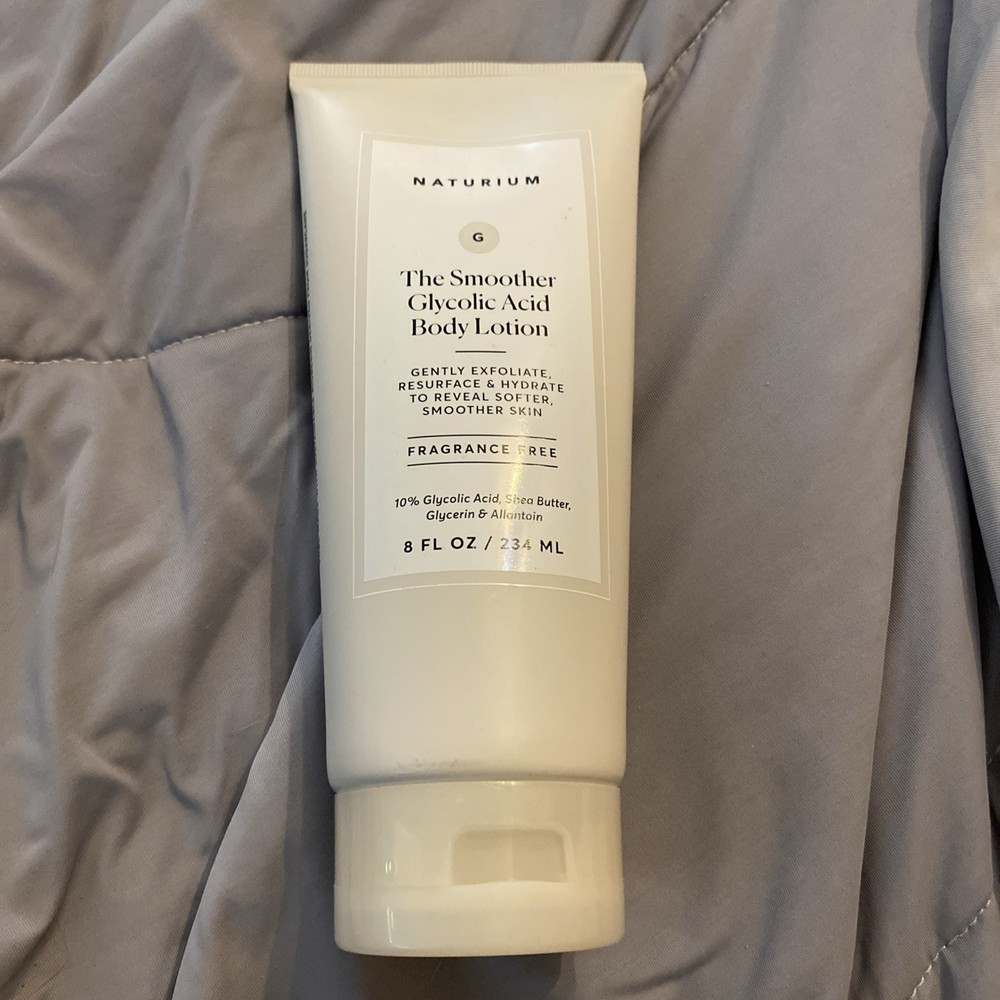 Naturium The Smoother Glycolic Body Lotion Exfoliate Skincare 8 fl oz Not Sealed
