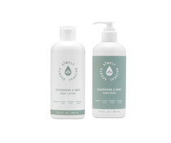 Simply Natural Scents CEDARWOOD MINT HAND WASH & BODY LOTION 10 fl. oz Set