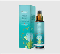 Viritilife Facial Toner All skin types goodness of Aloe and cucumber 100 ml