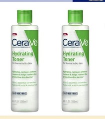 2 pack CeraVe Hydrating Facial Toner NO Alcohol Toner Normal to Dry Skin 6.8 oz
