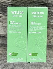 Weleda Skin Food Light Moisturizer Cream 2.5oz 2Pk Exp 4/27+