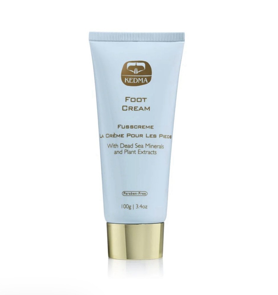 KEDMA FOOT CREAM-DEAD SEA MINERALS & PLANT EXTRACTS-3.4 fl oz /100 ml-NEW-SEALED