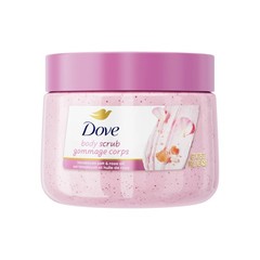 Dove Himalayan Salt & Rose Oil Body Scrub 15 Ounce (Pack of 1), Pink