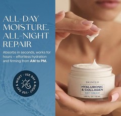 Skin 2.0 Hyaluronic Acid Collagen – Day Night Cream Set – 2x50ml – Anti Aging