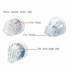 4x Replacement 10/25/64/nano Pins Fractional Cartridge Tips for RF Skin Machine