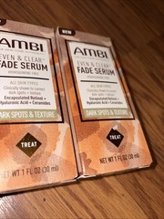 New Lot Of 2 Ambi Even & Clear Fade Serum Dark Spots & Texture 1 Fl Oz
