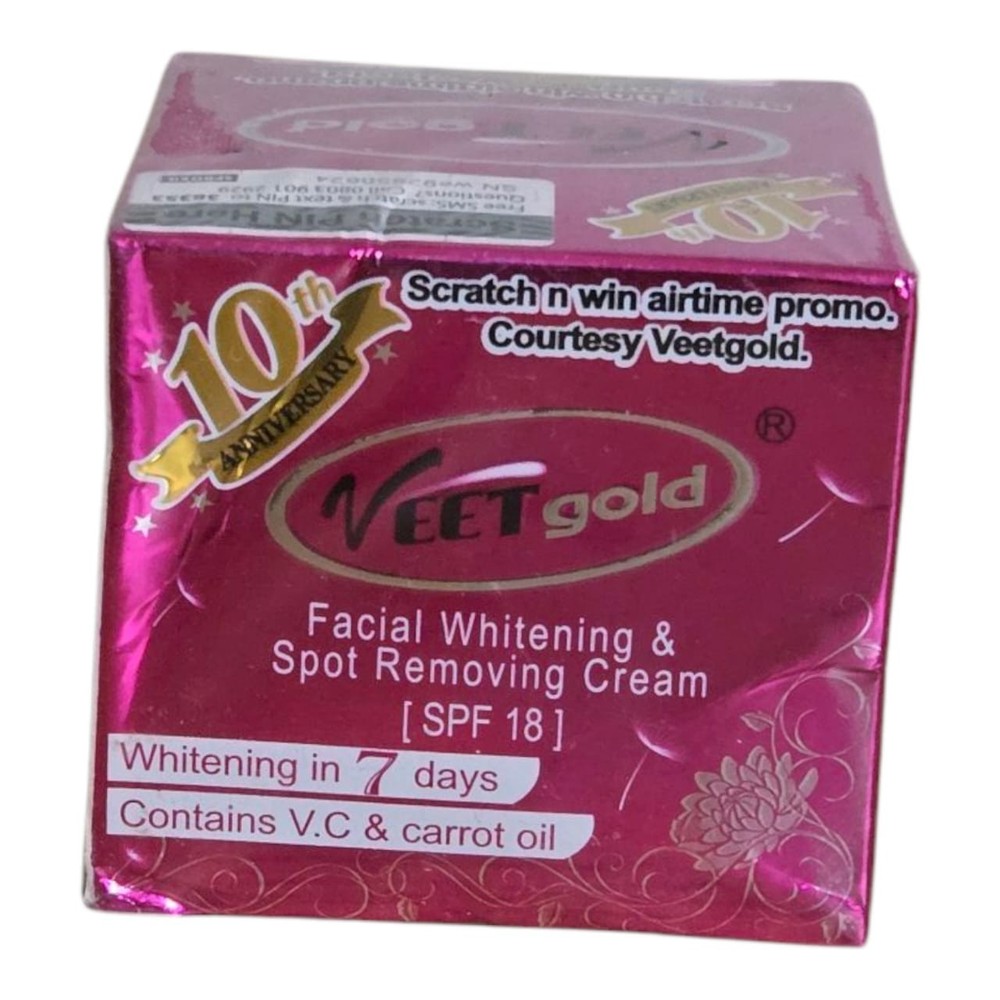 Veet Gold Facial Cream With Vit. C & Carrot Oil