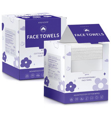 Face Towels, Disposable Face Towelette, Makeup Remover Dry Wipes 100 Count(2 Box