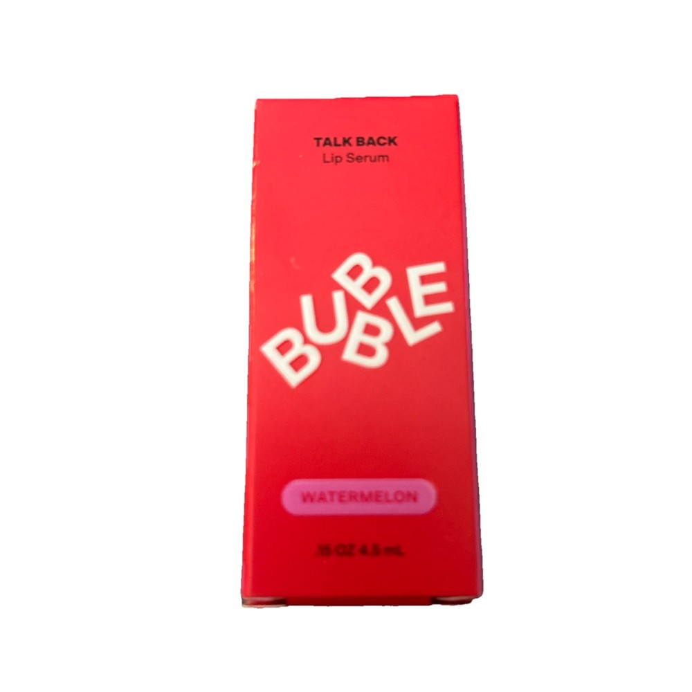 BUBBLE SKINCARE Talk Back Lip Treatment – Plumping Hydrating Serum Glossy Tint