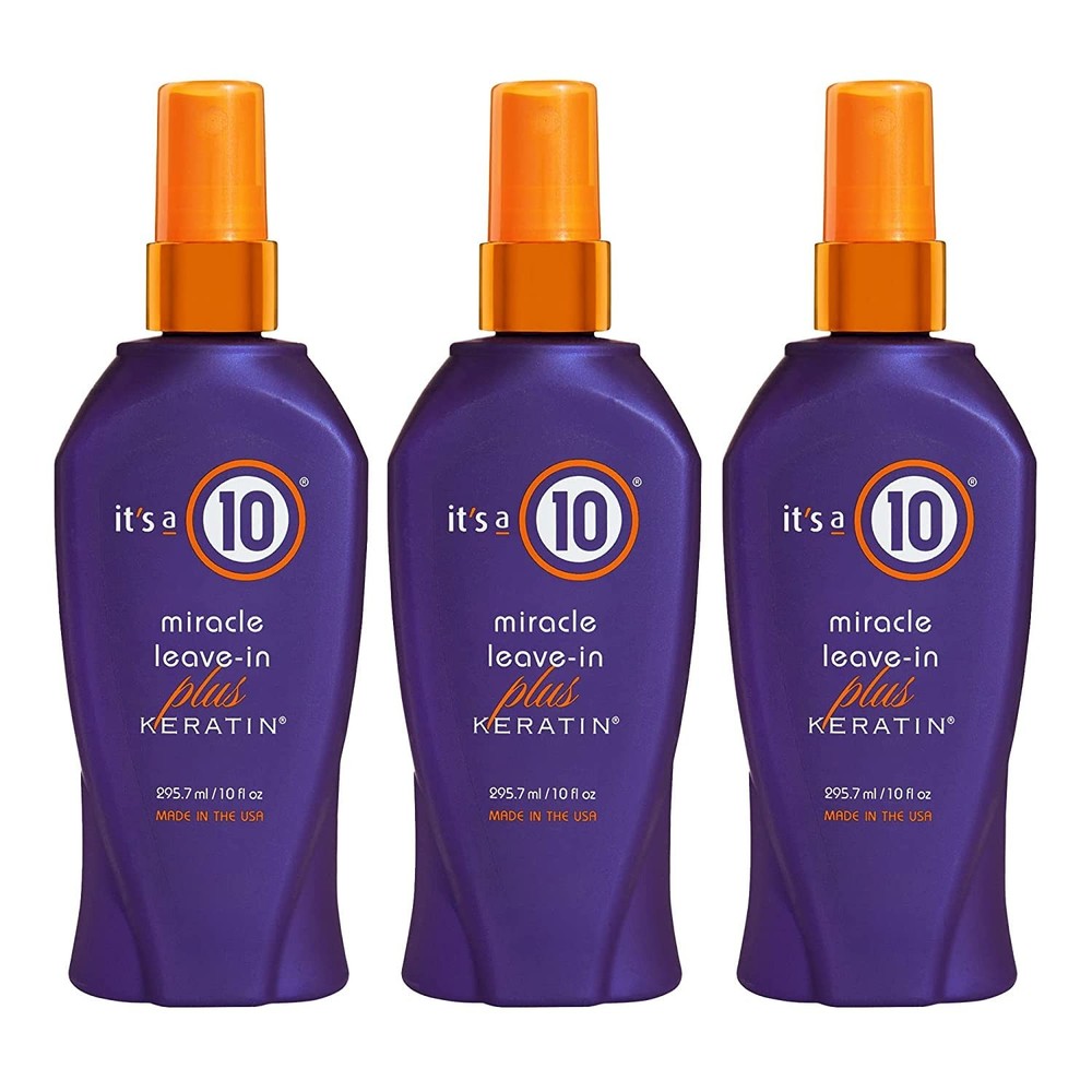 It&rsquo;s a 10 Haircare Miracle Leave-In Conditioner Spray 10 Fl Oz (Pack of 3)