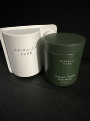 Primally Pure 8oz Body Butter Almond + Vanilla Moisturizing Nourishing Butter