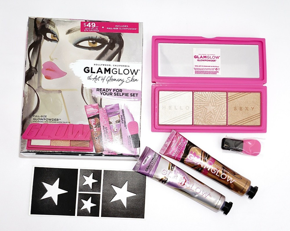 GlamGlow The Art Of Glowing Skin Ready For Your Selfie Set [New In Box]