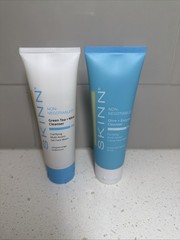 SKINN Non Negotiables AM PM Cleansers Green Tea + Mint / Olive + Enzyme 4 oz NEW
