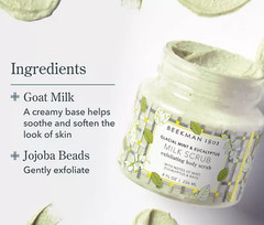 Beekman 1802 8oz Goat Milk Body Polish Scrub Duo