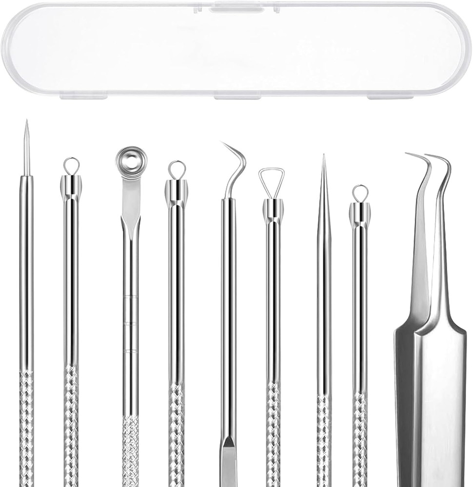 Blackhead Remover Comedone Extractor Kit 5 Pieces Stainless Steel Pimple Acne
