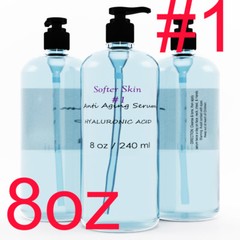 #1 8 oz Pure Hyaluronic Acid Serum Anti-Aging Wrinkles-Intense Hydration Face