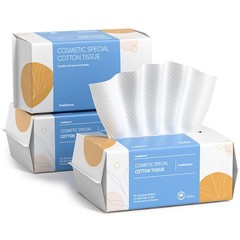 PoeticEHome Soft Dry Wipe 3 Pack, Cotton Tissue Face 100 Count (Pack of 3)